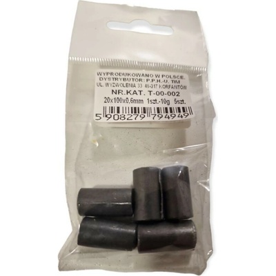 Tim olověná páska 10g 5ks Varianta: Tim olověná páska 20 x 0,6 x 100mm 10g 5ks
