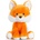 Keel Toys Плюшена играчка Keel Toys Pippins - Лисиче, 15 cm (SF2490)