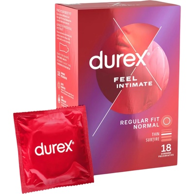 Durex Feel Intimate - ултратънки презервативи (18 бр. )