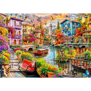 Bluebird Puzzle - Puzzle The Village on the Canal - 2 000 piese