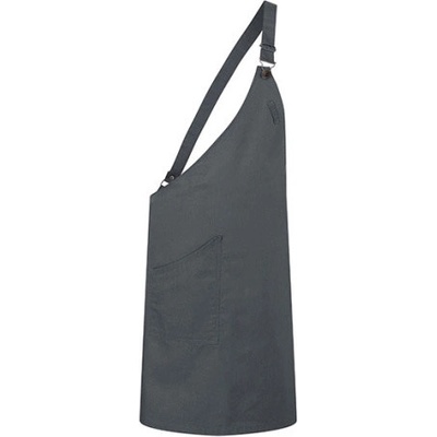 Karlowsky Asymetrická gastro zástera KY118 Anthracite 70 x 90 cm