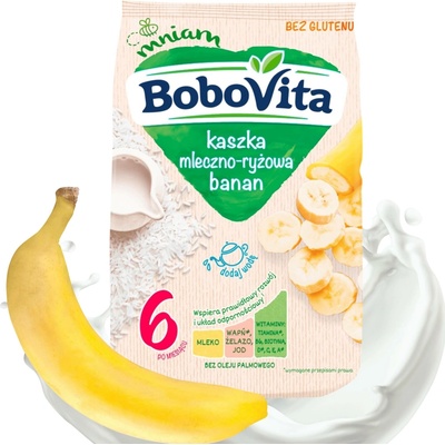 BoboVita Mléčná rýžová kaše banánová 230g