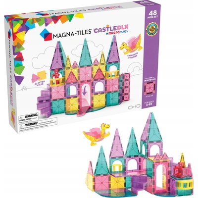 Magna-Tiles Magnetická stavebnica Castle DLX 48 ks
