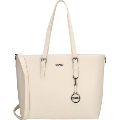 Charm London Birmingham shopper krémová 20055