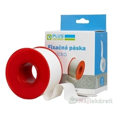 PLUS LEKÁREŇ Fixačná páska klasická 2,5 cm x 5 m cievka 1 ks