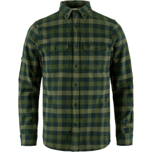 Fjällräven Мъжка риза с копчета Fjällräven Skog Shirt - Deep Forest / Laurel Green - размер M (033-1068-0813)