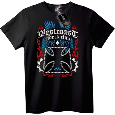 NOONEBRAND Тениска Westcoast Riders Club - M, Black