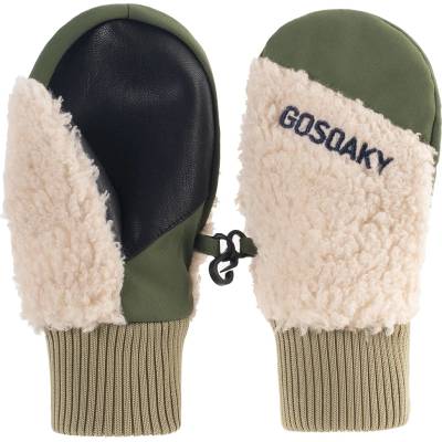 GOSOAKY Детски ръкавици GOSOAKY Kid's Donkey Work Gloves - Bronze Green / Teddy - размер 146/158 (EU) (202-8369-0111)
