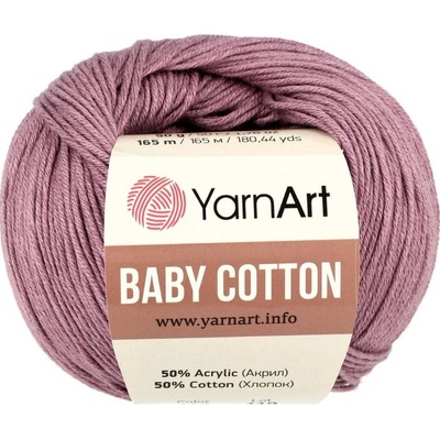 YarnArt Baby Cotton 419 tmavá staroružová