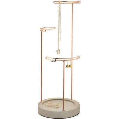 Umbra šperkovnice Tesora šedá měděná