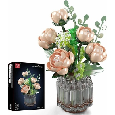 MOULD KING 24109 Kytice bílých růží