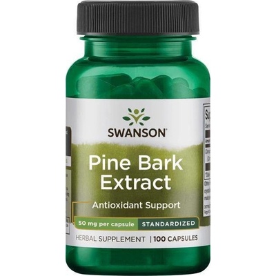Swanson Borová Kůra Pine Bark Extract 50 mg 100 kapslí