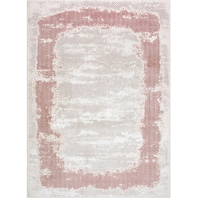Dywany Łuszczów Core A004 Frame beige/pink Vícebarevná