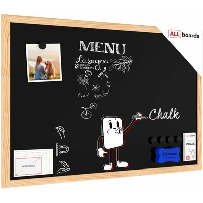 ALLboards Magnetická tabule 60 x 40 NATURAL TM64BKB