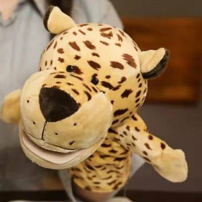 DreamKids Plyšový maňásek na ruku Leopard 27 cm