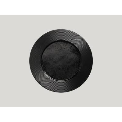 RAK Porcelain Talíř mělký 29 cm černá RAK-EDFP29
