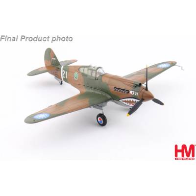 Hobby Master P-40B Warhawk AVG Flying Tigers 1st PS Adam and Eve, White 21, Greg "Pappy" Boyington, Kunming, China, January 1942 1:48