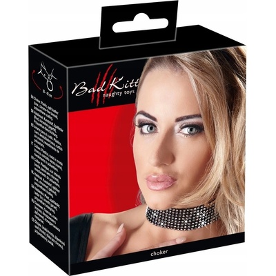 Bad Kitty Rhinestone Choker – Zboží Dáma