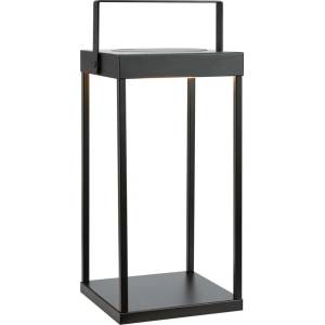 Markslöjd Черен екстериорен LED фенер със соларен панел с USB (височина 42 cm) Pure - Markslöjd (108880)