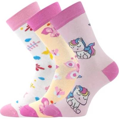 Dětské ponožky Kaito s obrázky mix D holka