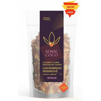 SENSE COCO Bio kokosové chipsy perníkové 60 g