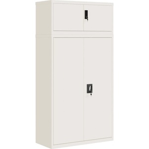  Шкаф за папки бял 90x40x180 см стомана