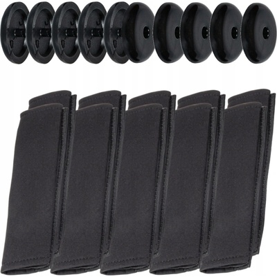 AMiO AM03237 Sada potahů na bezpečnostní pásy černé 2ks