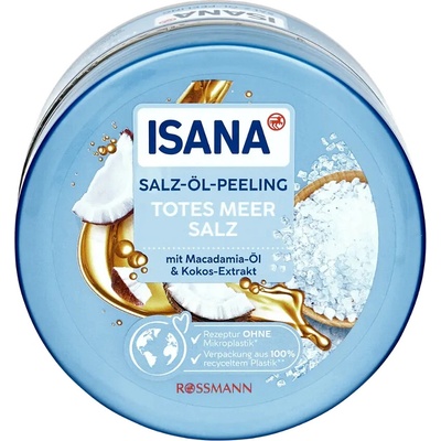 ISANA peeling z mořské soli, macadamovým olejem a kokosem 300 g