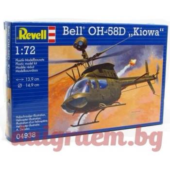 Revell Хоби модел revell 04938 - Военен хеликоптер bell oh-58d kiowa (r04938)