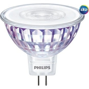 Philips LED žárovka GU5,3 MR16 7W 50W teplá bílá 2700K stmívatelná, reflektor 12V 36°