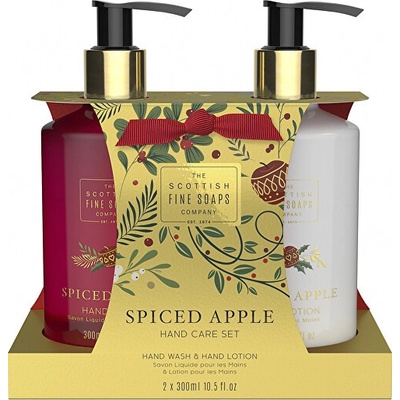 Scottish Fine Soaps Spiced Apple mlieko na ruky 300 ml + tekuté mydlo na ruky 300 ml