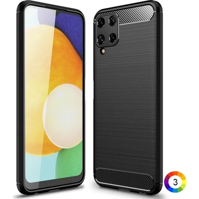 Samsung Galaxy A22 4G Удароустойчив Carbon Fiber Калъф и Протектор