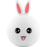Tracer Bunny, RGB LED, 5 цветови тона, 4 режима на осветяване, силикон, безжичен, нощна лампа (TRAOSW47255)