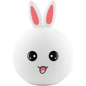 Tracer Bunny, RGB LED, 5 цветови тона, 4 режима на осветяване, силикон, безжичен, нощна лампа (TRAOSW47255)