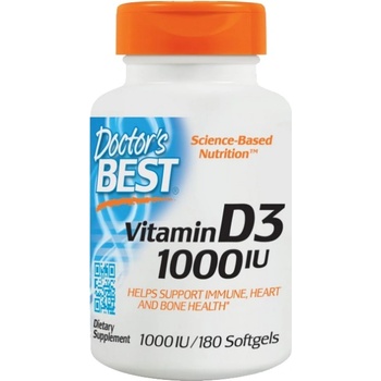 Image 1 of Doctor's Best BEST Vitamin D3 1000 IU [180 Гел капсули]