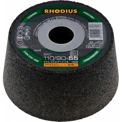 Rhodius Brusný hrncový kotouč 110 / 90 x 55 x 22,23 mm K60 303261