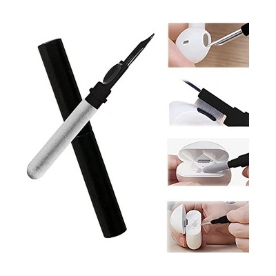 Multifunkční čistící pero pro EarBud, AirPods - barva černá