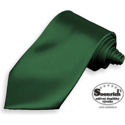 Soonrich kravata tmavá zelená kjs019