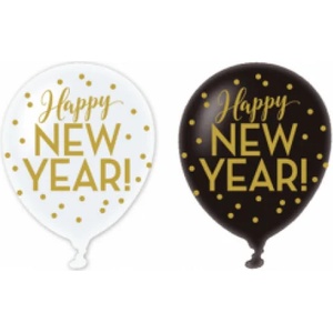 Amscan Балон Happy New Year - 6 бр