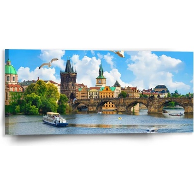 Sablio Obraz Praha Karlov most 2 - 110x50 cm