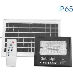 VIVALUX LED прожектор със соларен панел ISOLA LED ∙ 30W ∙ 350lm ∙ 6400K ∙ IP65 | Соларно външно осветление Vivalux (VIV004473)