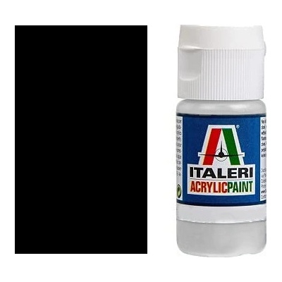 Italeri Farba Acrylic Flat Black 20ml