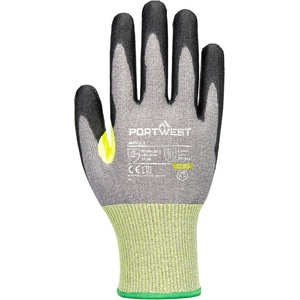 Portwest Ръкавици portwest cs cut e15 pu / Устойчиви на порязване, ниво e - сиви/черни xs (a651g8rxs)