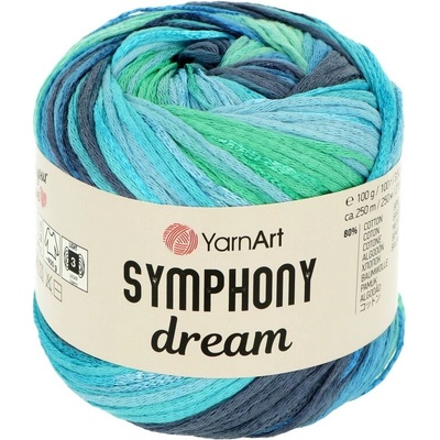 YarnArt Symphony Dream 3115 modrozelená