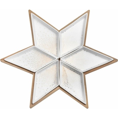 räder Servírovací podnos s miskami Star 40 cm