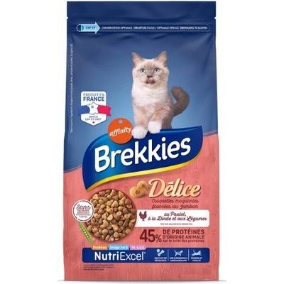 Brekkies Cat Delice Chicken&Ham вкусни гранули за котки - 20кг