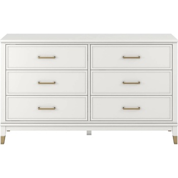 Image 1 of CosmoLiving by Cosmopolitan Бял скрин , 144 x 85 cm Westerleigh - CosmoLiving by Cosmopolitan (3642013COM)