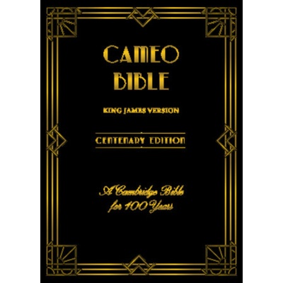 KJV Cameo Centenary Edition, Vintage Golden Brown Calfskin Leather, Full Yapp, KJ457:XRLY