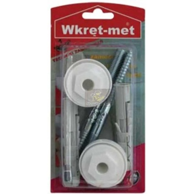 Wkret-met Комплект за монтаж на мивка 12х120 сребро Wkret-met