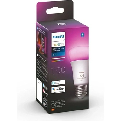 Philips Chytrá žárovka Hue Bluetooth 9W, E27, White and Color Ambiance